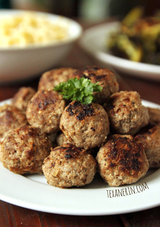 Gluten-free Swedish Meatballs - just as delicious as the more traditional, breadcrumb filled version! | texanerin.com