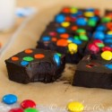 Healthier Dark M&M Fudge