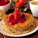 100% Whole Grain Lemon Ricotta Pancakes