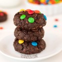 Chocolate M&M Cookies (100% whole grain, dairy-free)