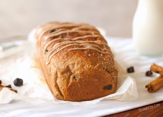 100% Whole Spelt Cinnamon Raisin Bread - relatively simple, healthy and coincidentally vegan and dairy-free!