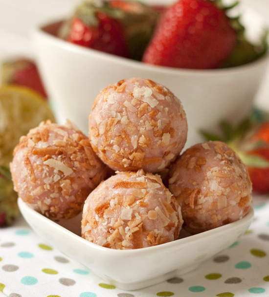 Strawberry Lime White Chocolate Truffles | texanerin.com