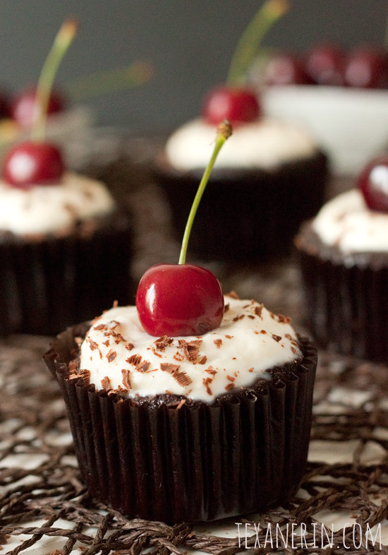 Black Forest Cupcakes – Grain-free and Gluten-free | texanerin.com