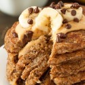 Banana Pancakes (gluten-free, 100% whole grain, dairy-free)