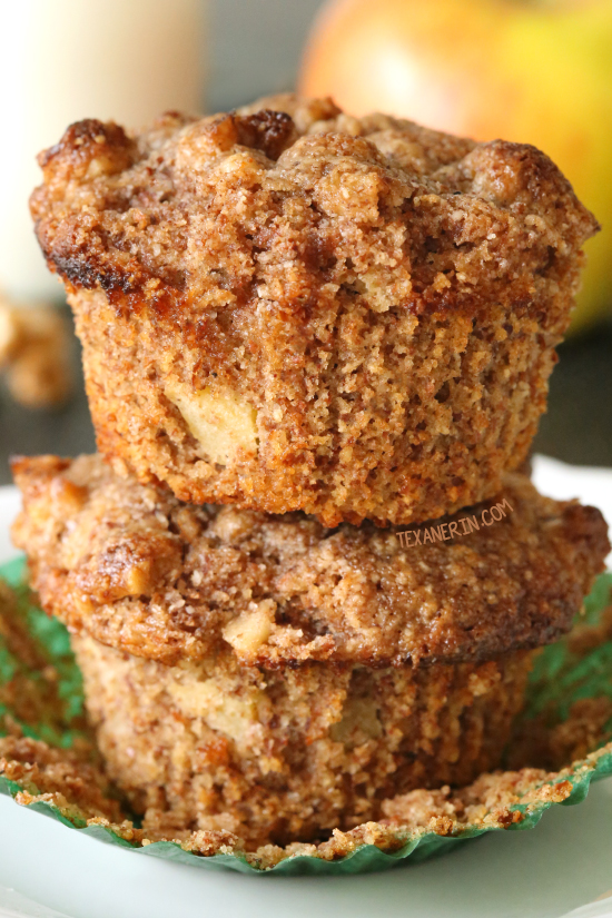 Grain–free and gluten–free apple muffins – you won't believe how moist, delicious and easy these are!