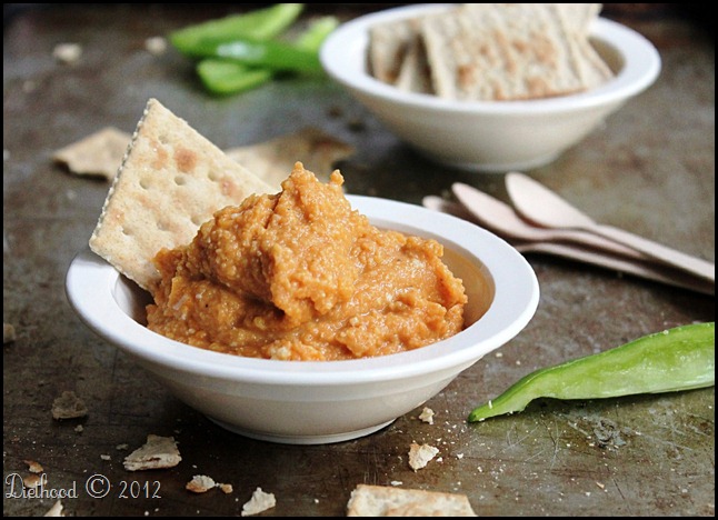 Pumpkin hummus dip