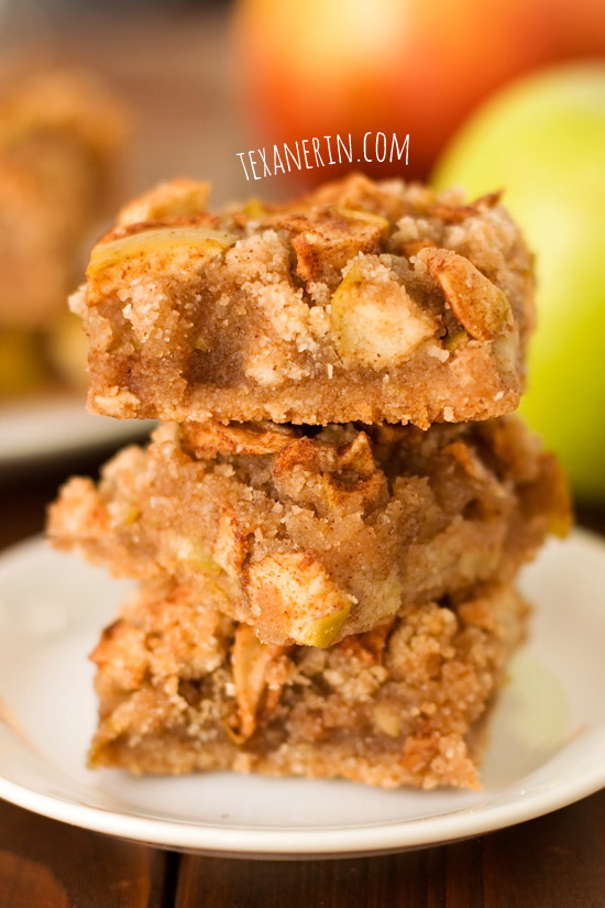 Gluten-free apple pie bars | texanerin.com