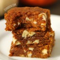 Chewy Pumpkin Blondies (100% whole grain, dairy-free)