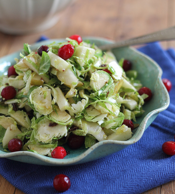 Shaved Brussels Sprouts Fruit Salad | texanerin.com