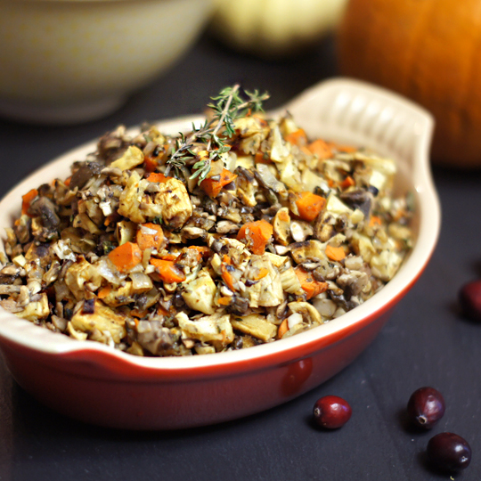 Grain-Free Stuffing (Low-Carb, Low-Fat) from The Detoxinista