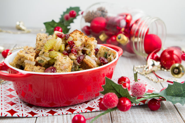 Paleo Cranberry Flax Stuffing with a Grain-free Bread Recipe