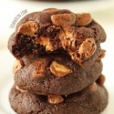 Chewy Chocolate Peanut Butter Cup Cookies (100% whole wheat)