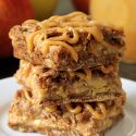 Dulce de Leche Apple Streusel Bars (100% whole grain option)