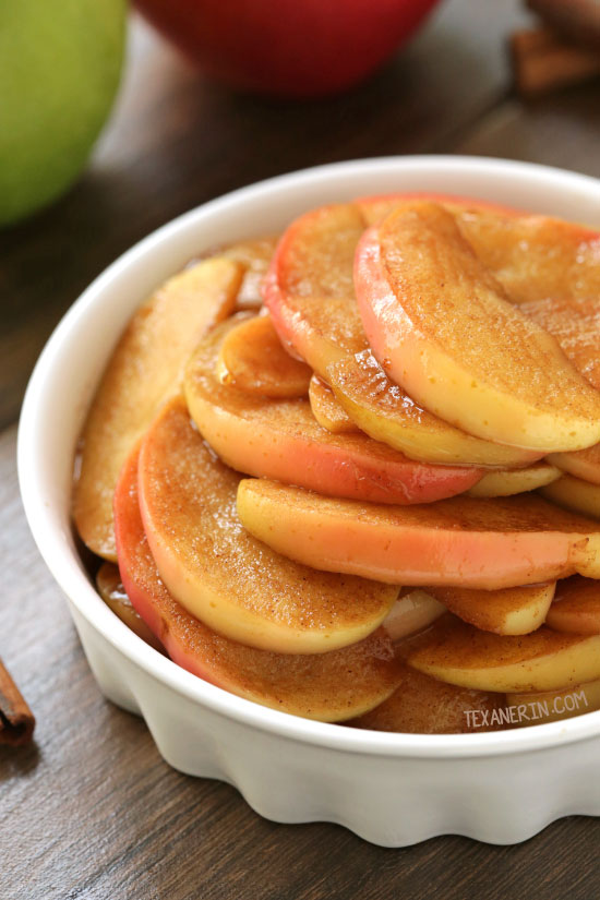 Healthier Sauteed Apples | texanerin.com