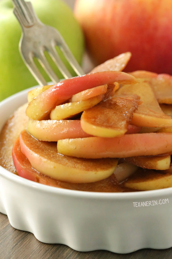 These sauteed apples are lightly naturally sweetened with maple syrup and are quick and easy to prepare! They also happen to be gluten-free, vegan, paleo, dairy-free.