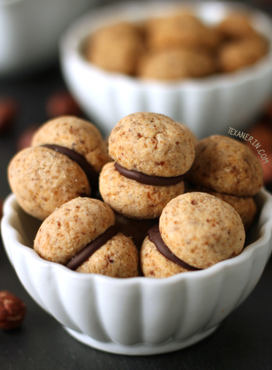 Baci di dama Italian Cookies from texanerin.com – can be made gluten-free, whole wheat or with all-purpose flour!