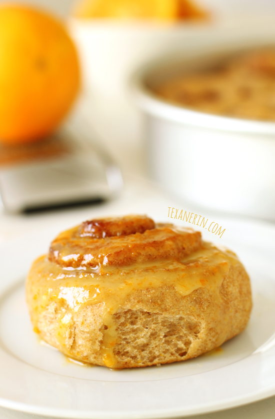 Healthier Orange Sweet Rolls from texanerin.com – so soft and delicious!