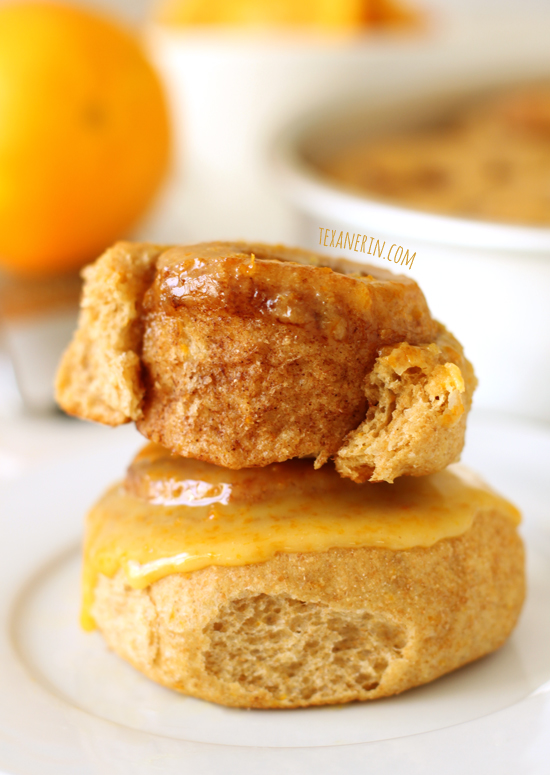 Healthier Orange Sweet Rolls from texanerin.com