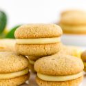 Paleo Chewy Lemon Cookie Sandwiches (grain-free, dairy-free)