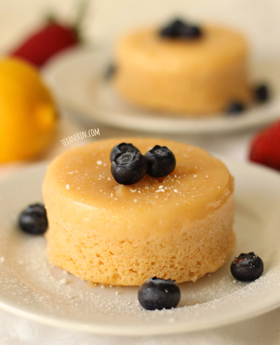 Small Batch Lemon Pudding Cakes