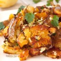 Smashed Potatoes with Pecorino Romano Gremolata