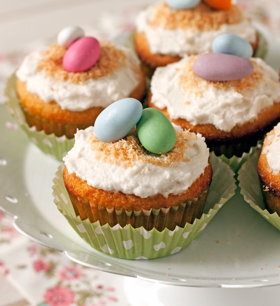 These coconut cupcakes are made with coconut and almond flour and have an amazing texture! And as a bonus, they’re gluten-free, grain-free and dairy-free.