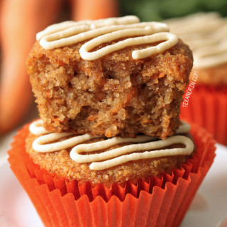 Healthier Carrot Cake Cupcakes (grain-free, gluten-free, paleo option)