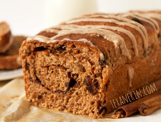 Whole spelt cinnamon raisin bread that’s bursting with cinnamon flavor! Relatively simple as far as yeasted breads go.