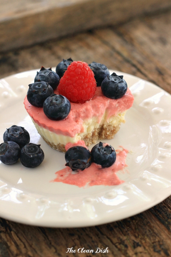 Raw Mini Mascarpone Berry Cakes – grain-free, gluten-free, and sweetened with just a little maple syrup!