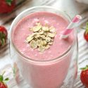 Strawberry Ginger Banana Smoothie (Anti-nausea Smoothie)