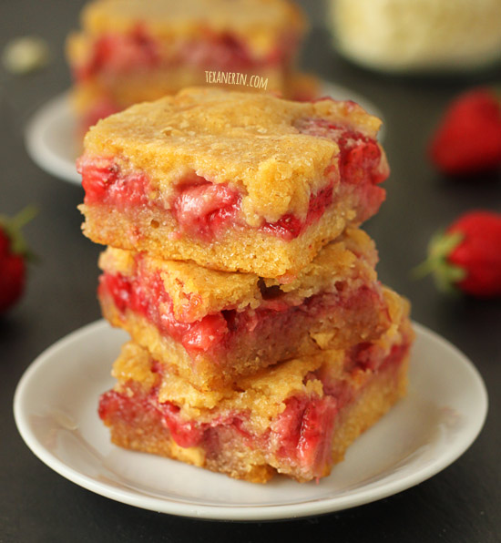 Super Chocolatey Strawberry White Chocolate Blondies