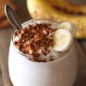 Healthy Banana Cream Pie Milkshake (gluten-free, vegan options)