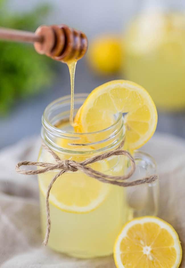 This lightly honey-sweetened lemonade is a breeze to make and is a great way to get rid of an overabundance of lemons!