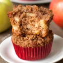 100% Whole Wheat Cinnamon Apple Muffins