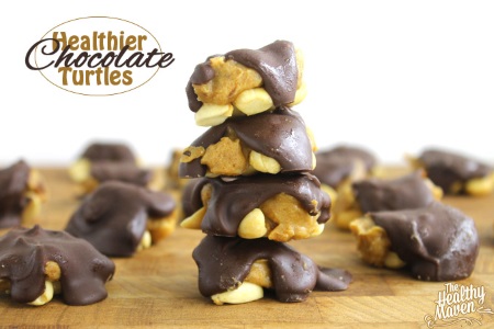 Healthier chocolate turtles (GF, V, DF)