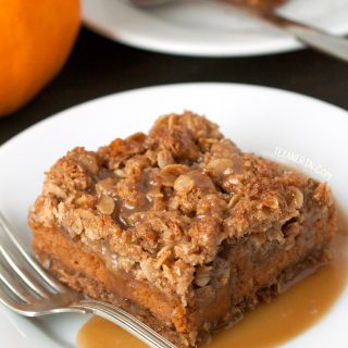 Pumpkin Pie Streusel Bars – 100% whole grain and gluten-free.