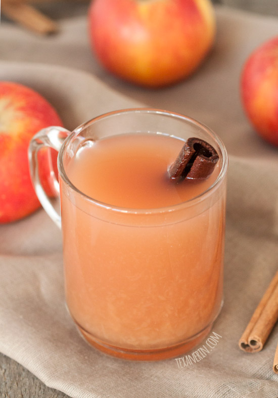 Maple Syrup Sweetened Homemade Apple Cider - Naturally gluten-free, vegan and dairy-free.