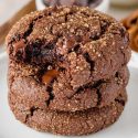 Chocolate Gingerbread Cookies (whole grain option, dairy-free)