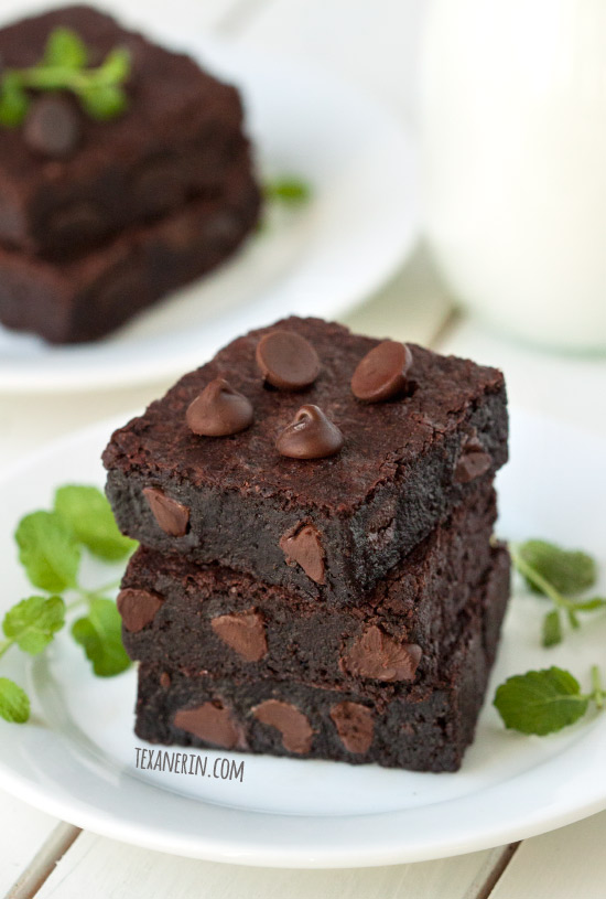 Mint Chocolate Brownies – ultra fudgy, grain-free, gluten-free, dairy-free and 100% whole grain!