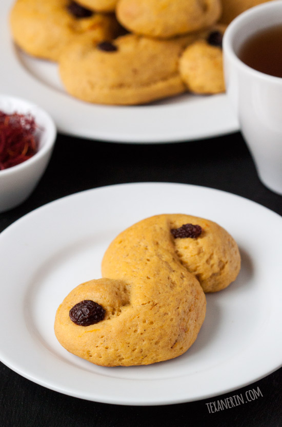 Whole Wheat and Dairy-free St. Lucia Saffron Buns