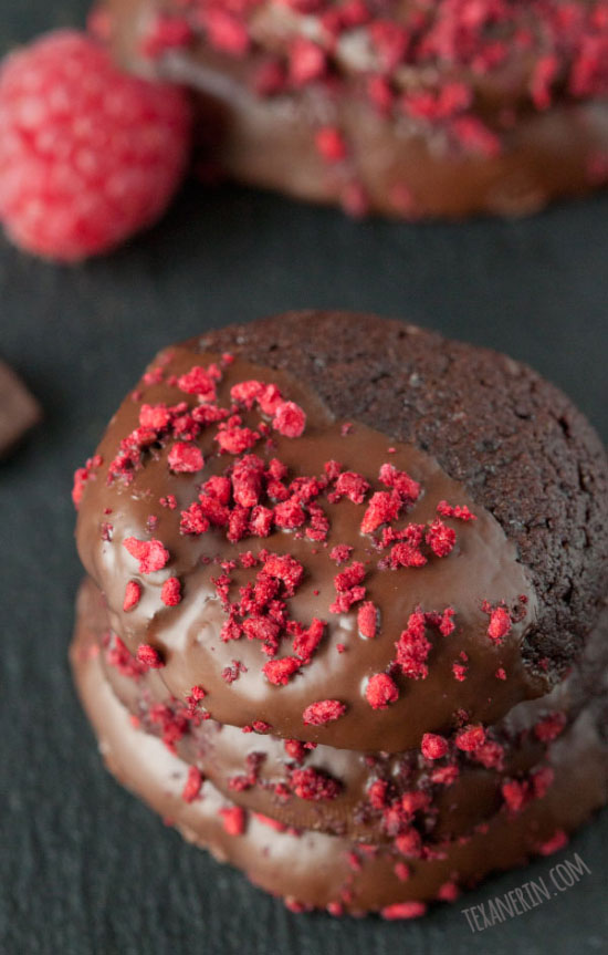 Chocolate Dipped Cookies – gluten-free, grain-free, paleo-friendly, dairy-free and 100% whole grain!