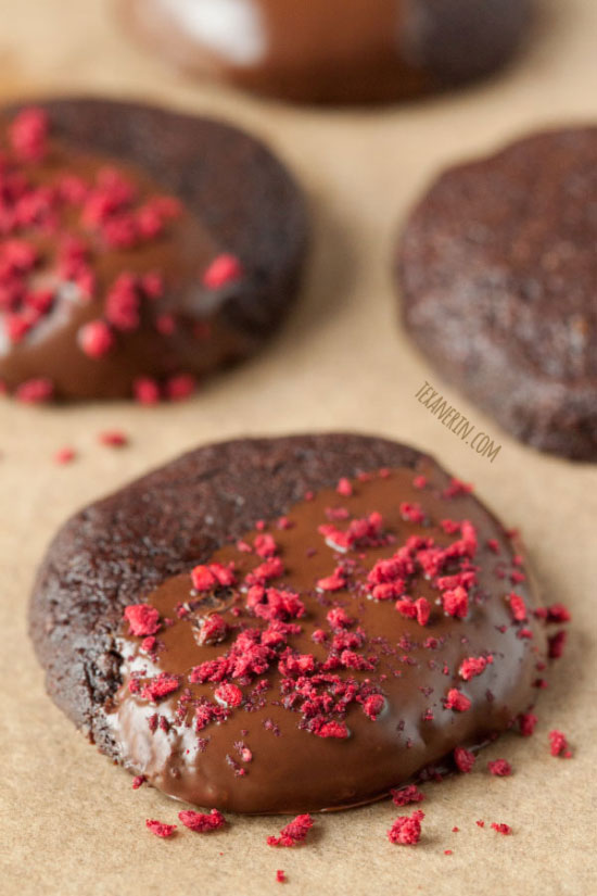 Chocolate Dipped Cookies – gluten-free, grain-free, dairy-free, paleo-friendly and 100% whole grain!