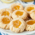 Lemon Curd Thumbprint Cookies (grain-free, gluten-free)