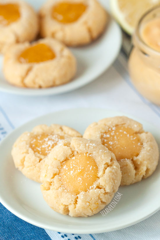 Lemon Curd Thumbprint Cookies