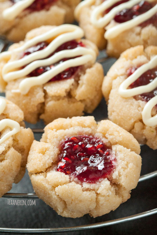 Grain-free thumbprint cookies