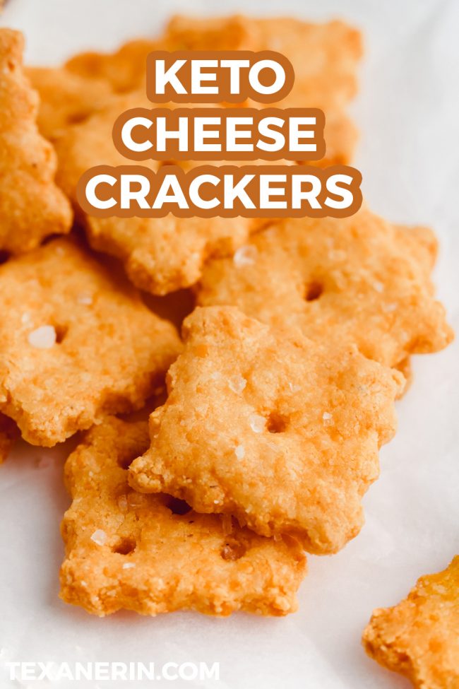 Keto Cheese Crackers (grain-free, gluten-free) - Texanerin Baking