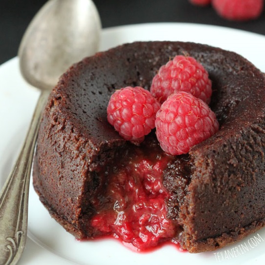 Lava Cake Raspberry grain-free-raspberry-molten-lava-cakes-FI - Texanerin Baking