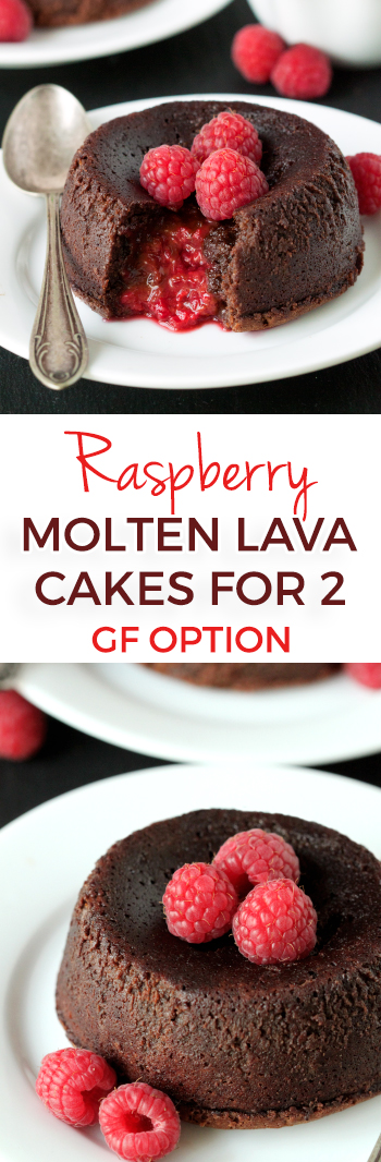 Lava Cake Raspberry raspberry-molten-lava-cakes-collage-2 - Texanerin Baking