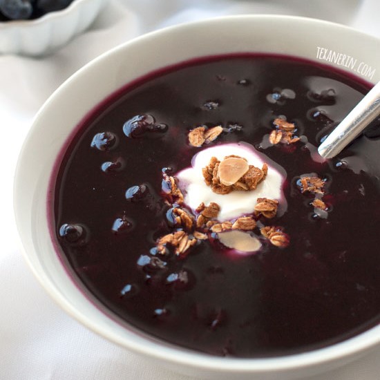 Blue Raspberry Soup Swedish Blueberry Soup With Cream