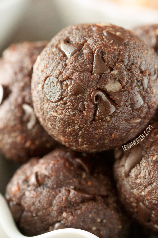 No-bake Chocolate Peanut Butter Protein Balls without protein powder (vegan, gluten-free, grain-free and dairy-free)